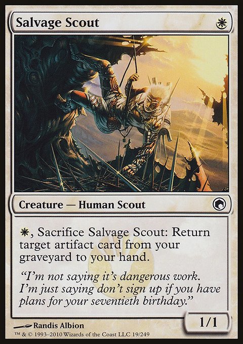 Salvage Scout, Scars of Mirrodin #19, Magic: The Gathering card