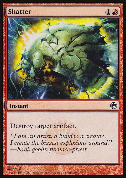Shatter, Scars of Mirrodin #103, Magic: The Gathering card