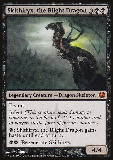 Skithiryx, the Blight Dragon, Scars of Mirrodin #79, Magic: The Gathering card