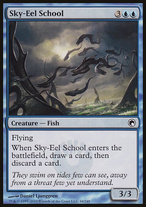 Sky-Eel School, Scars of Mirrodin #44, Magic: The Gathering card