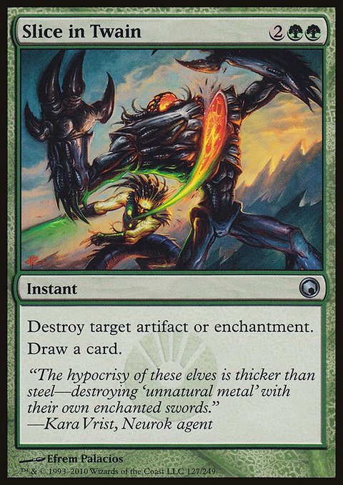 Slice in Twain, Scars of Mirrodin #127, Magic: The Gathering card