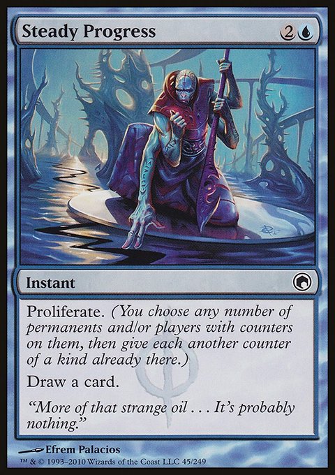 Steady Progress, Scars of Mirrodin #45, Magic: The Gathering card