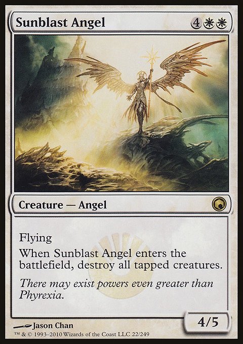 Sunblast Angel, Scars of Mirrodin #22, Magic: The Gathering card
