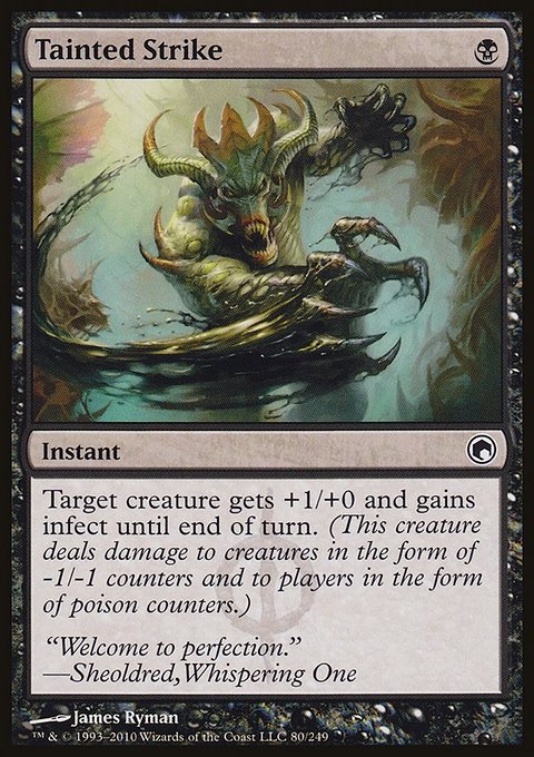 Tainted Strike, Scars of Mirrodin #80, Magic: The Gathering card