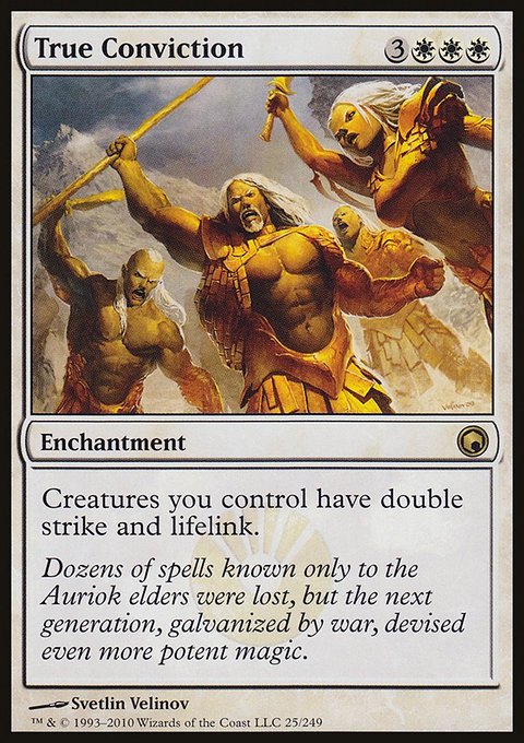 True Conviction, Scars of Mirrodin #25, Magic: The Gathering card