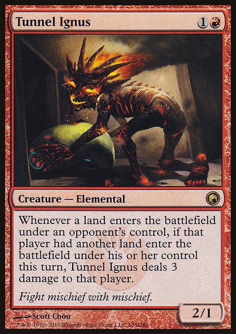 Tunnel Ignus, Scars of Mirrodin #105, Magic: The Gathering card