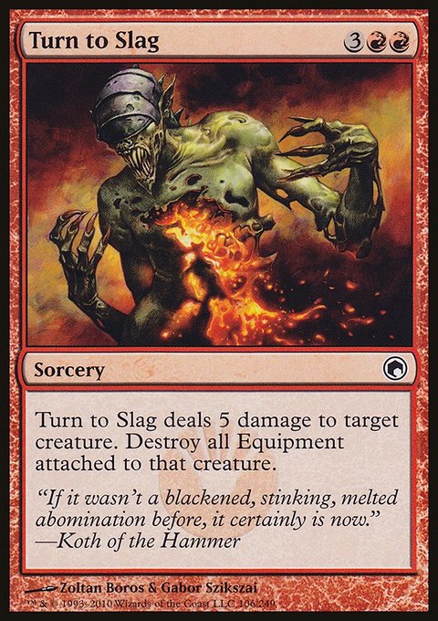 Turn to Slag, Scars of Mirrodin #106, Magic: The Gathering card