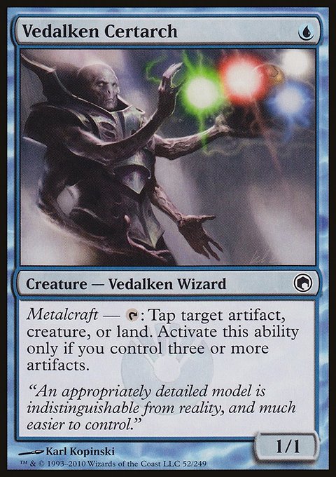 Vedalken Certarch, Scars of Mirrodin #52, Magic: The Gathering card