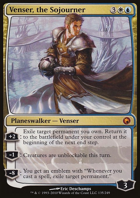 Venser, the Sojourner, Scars of Mirrodin #135, Magic: The Gathering card