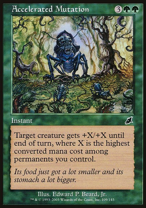 Accelerated Mutation, Scourge #109, Magic: The Gathering card