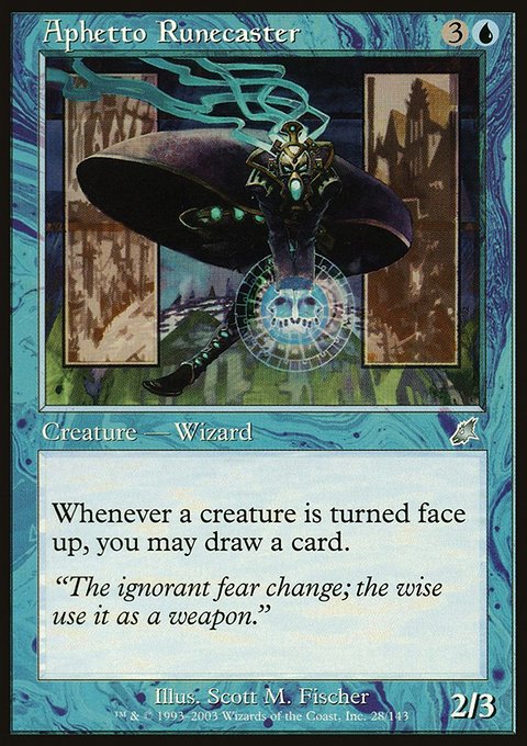Aphetto Runecaster, Scourge #28, Magic: The Gathering card
