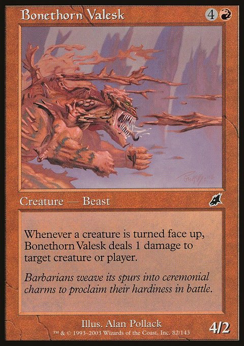 Bonethorn Valesk, Scourge #82, Magic: The Gathering card
