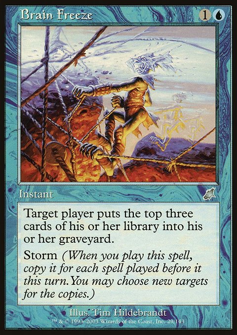 Brain Freeze, Scourge #29, Magic: The Gathering card