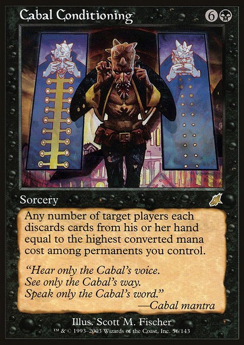 Cabal Conditioning, Scourge #56, Magic: The Gathering card