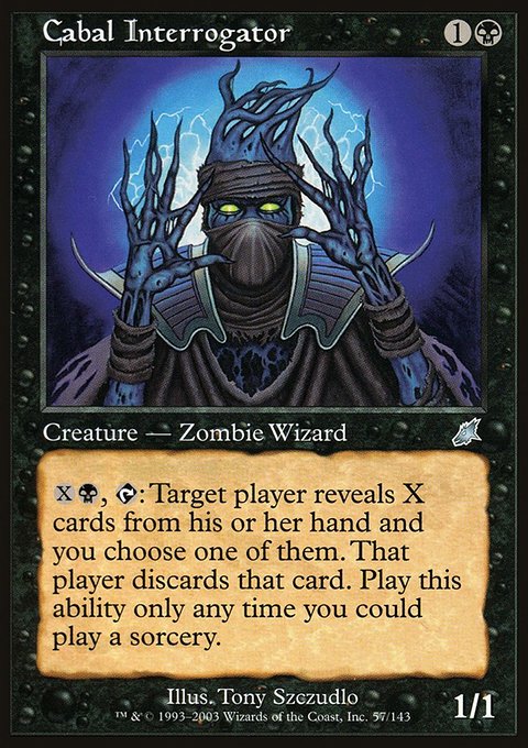 Cabal Interrogator, Scourge #57, Magic: The Gathering card