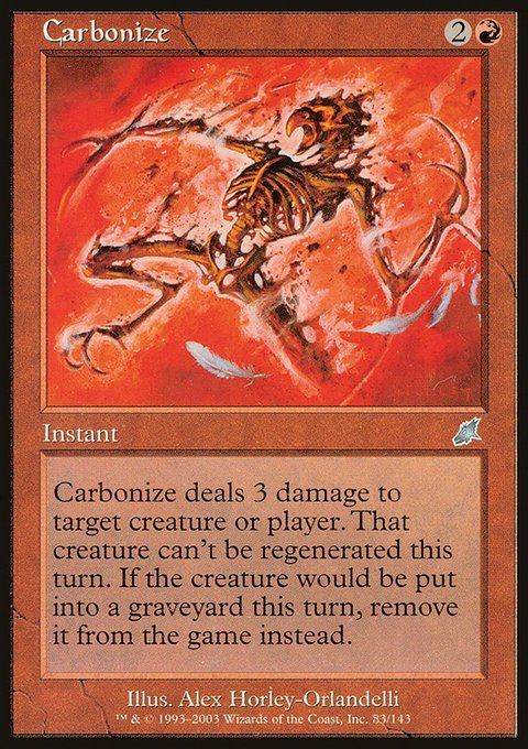 Carbonize, Scourge #83, Magic: The Gathering card