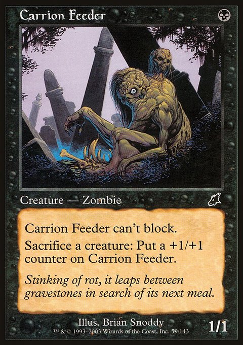 Carrion Feeder, Scourge #59, Magic: The Gathering card