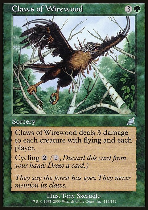 Claws of Wirewood, Scourge #114, Magic: The Gathering card
