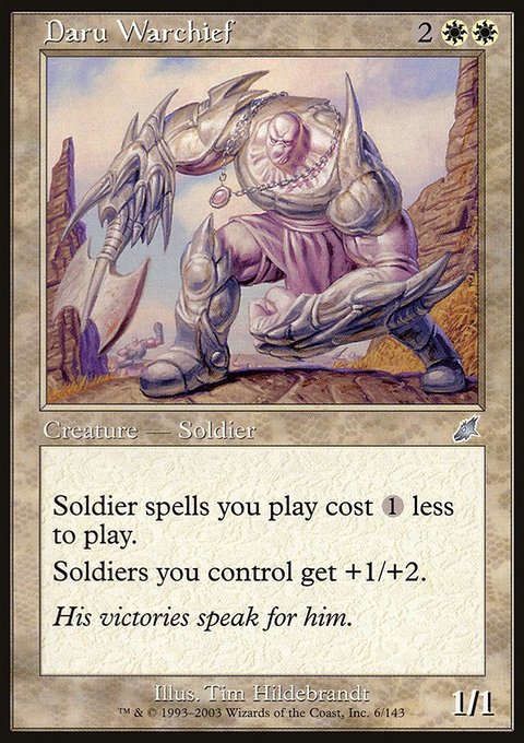 Daru Warchief, Scourge #6, Magic: The Gathering card