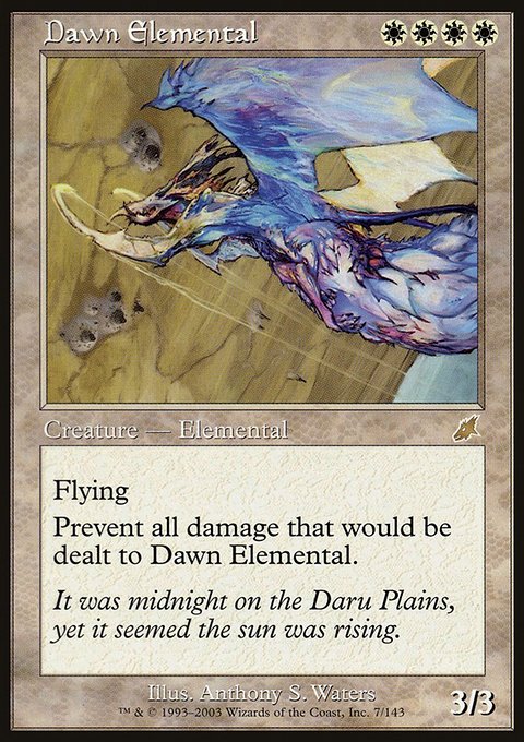 Dawn Elemental, Scourge #7, Magic: The Gathering card
