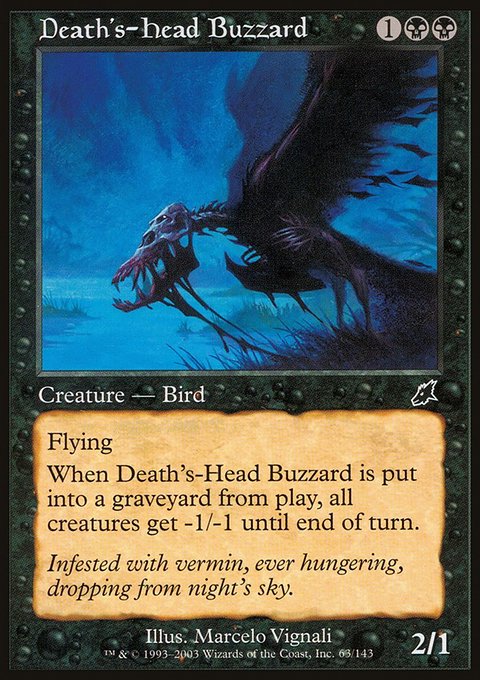 Death's-Head Buzzard, Scourge #63, Magic: The Gathering card