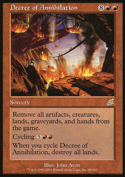 Decree of Annihilation, Scourge #85, Magic: The Gathering card