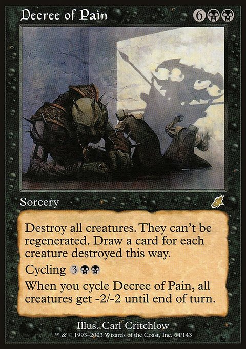 Decree of Pain, Scourge #64, Magic: The Gathering card