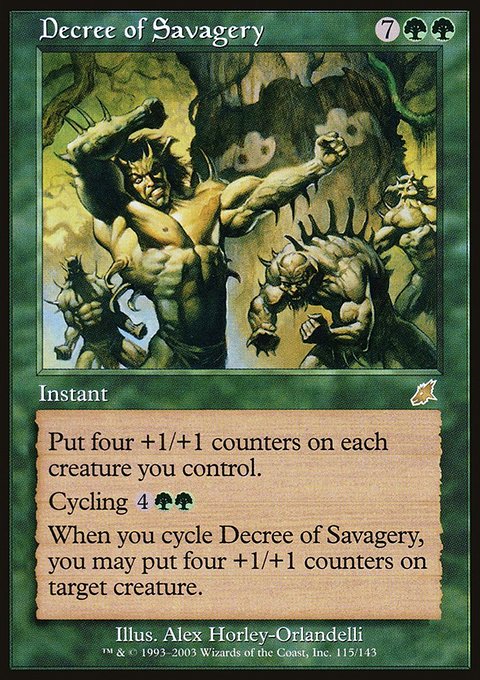 Decree of Savagery, Scourge #115, Magic: The Gathering card