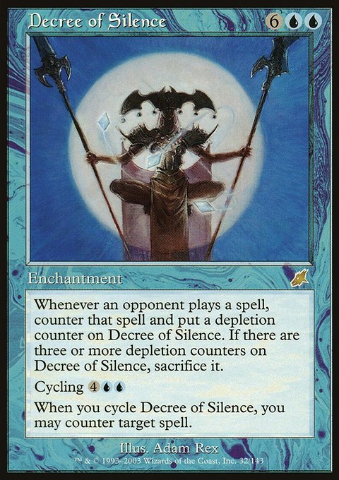 Decree of Silence, Scourge #32, Magic: The Gathering card