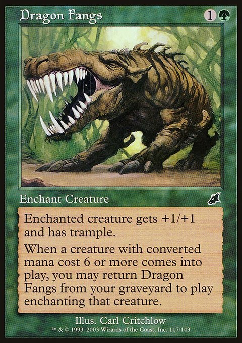 Dragon Fangs, Scourge #117, Magic: The Gathering card