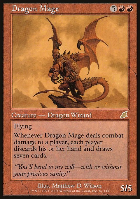 Dragon Mage, Scourge #87, Magic: The Gathering card