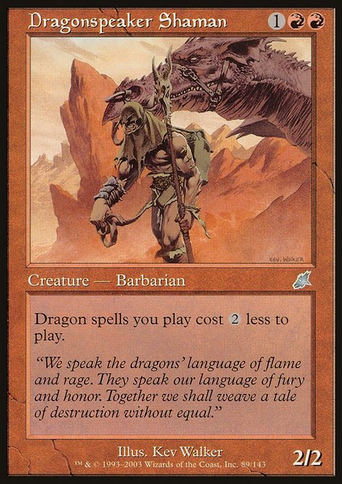 Dragonspeaker Shaman, Scourge #89, Magic: The Gathering card