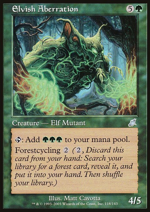 Elvish Aberration, Scourge #118, Magic: The Gathering card