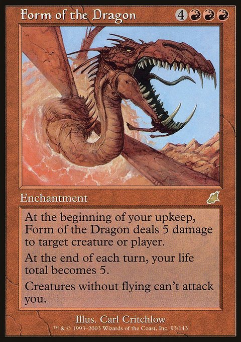 Form of the Dragon, Scourge #93, Magic: The Gathering card