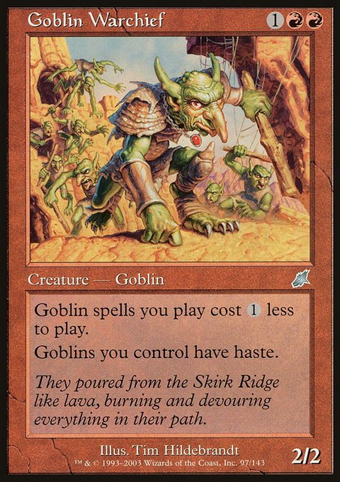 Goblin Warchief, Scourge #97, Magic: The Gathering card