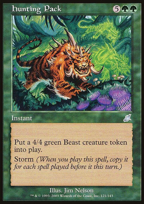 Hunting Pack, Scourge #121, Magic: The Gathering card