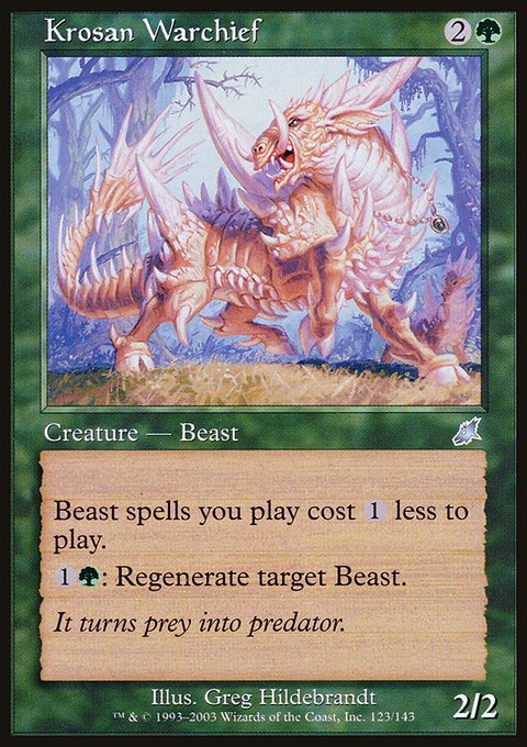 Krosan Warchief, Scourge #123, Magic: The Gathering card