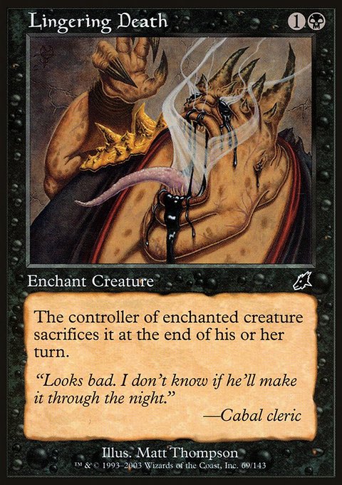 Lingering Death, Scourge #69, Magic: The Gathering card