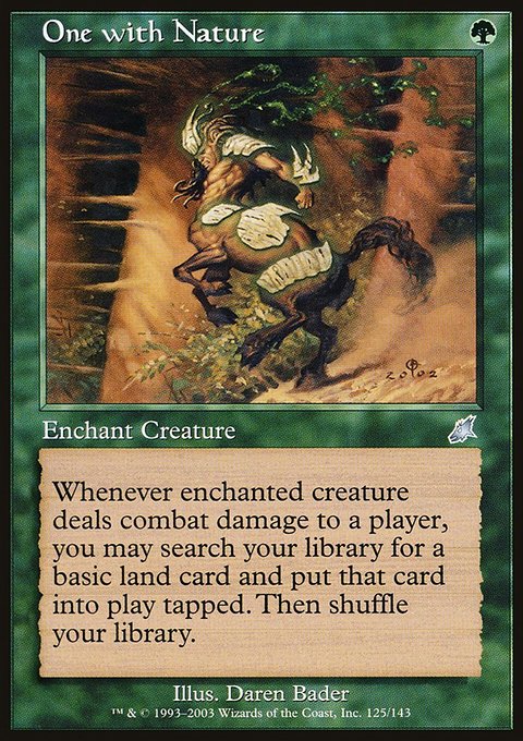 One with Nature, Scourge #125, Magic: The Gathering card
