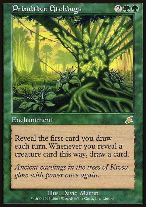 Primitive Etchings, Scourge #126, Magic: The Gathering card