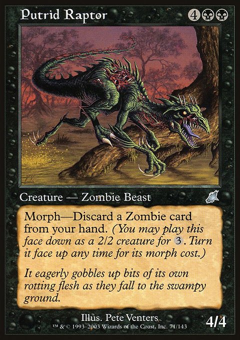 Putrid Raptor, Scourge #71, Magic: The Gathering card