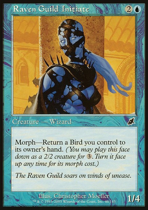 Raven Guild Initiate, Scourge #46, Magic: The Gathering card