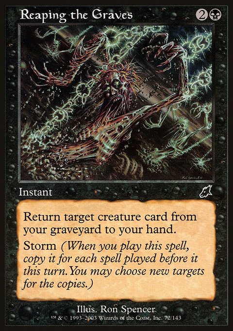 Reaping the Graves, Scourge #72, Magic: The Gathering card