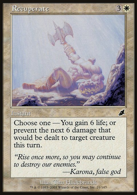 Recuperate, Scourge #21, Magic: The Gathering card