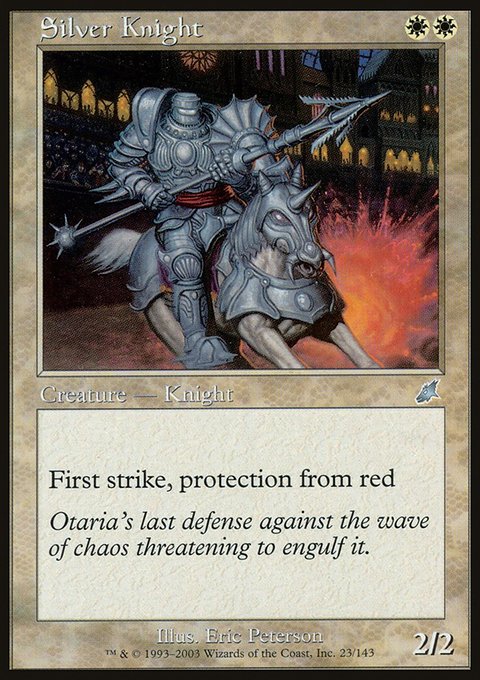 Silver Knight, Scourge #23, Magic: The Gathering card