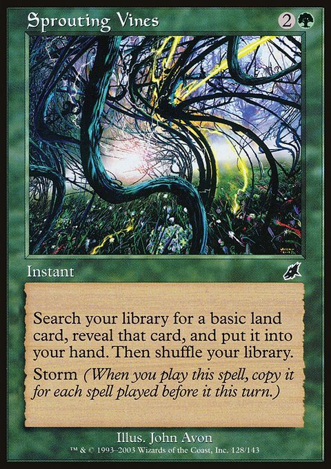 Sprouting Vines, Scourge #128, Magic: The Gathering card