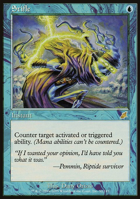 Stifle, Scourge #52, Magic: The Gathering card