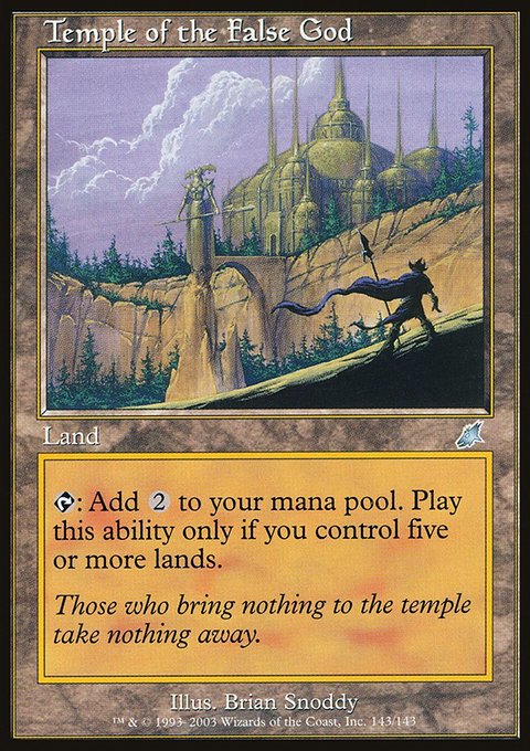 Temple of the False God, Scourge #143, Magic: The Gathering card