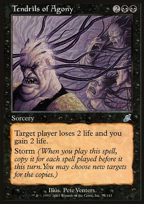 Tendrils of Agony, Scourge #75, Magic: The Gathering card