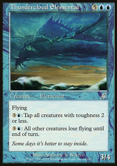 Thundercloud Elemental, Scourge #54, Magic: The Gathering card